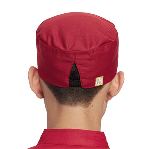 Hyzrz Unisex Chef Hats Adjustable Kitchen Cooking Caps with Breathable Mesh Top (Red)