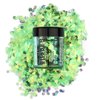 Stargazer Chunky Glitter Shaker - UV Green 5g (For Hair, Body and Party)