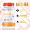 Arialief Capsules, Official Arialief Nerve Pills with All Natural Ingredients, Advanced Aria LIEF PrimePalm Sciatica Support Supplement, AriaLeaf Maximum Strength Nerve Support Vitamin (60 Capsules)