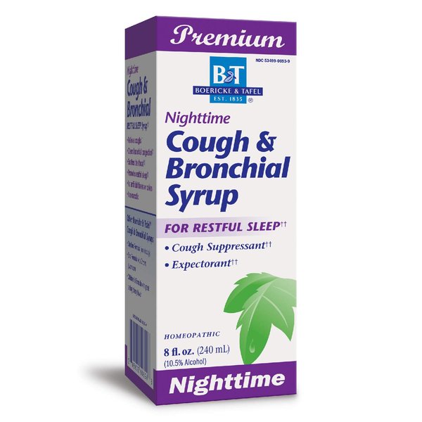 Nature's Way Boericke & Tafel Nighttime Cough & Bronchial Syrup, Cough Suppressant, Promotes Restful Sleep, 8 Fl. Oz