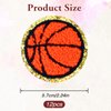 12 Pack Basketball Patch Gold Edges Chenille Patches Basketball Patches Iron On and Sew On Applique Sports Embroidered Patches Badge for Clothes Jeans Jacket Hat Dress Backpacks DIY Clothing Repair
