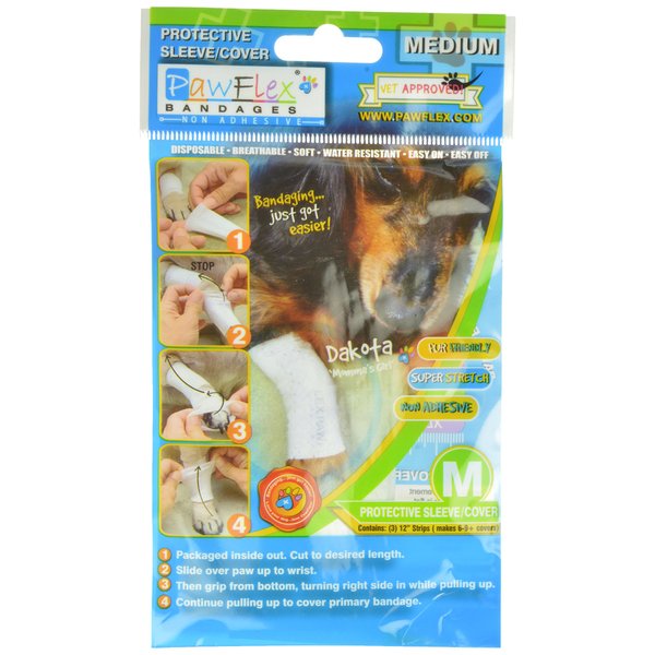 Pawflex Bandages Protective Covers for Pets (Pack of 3) Medium