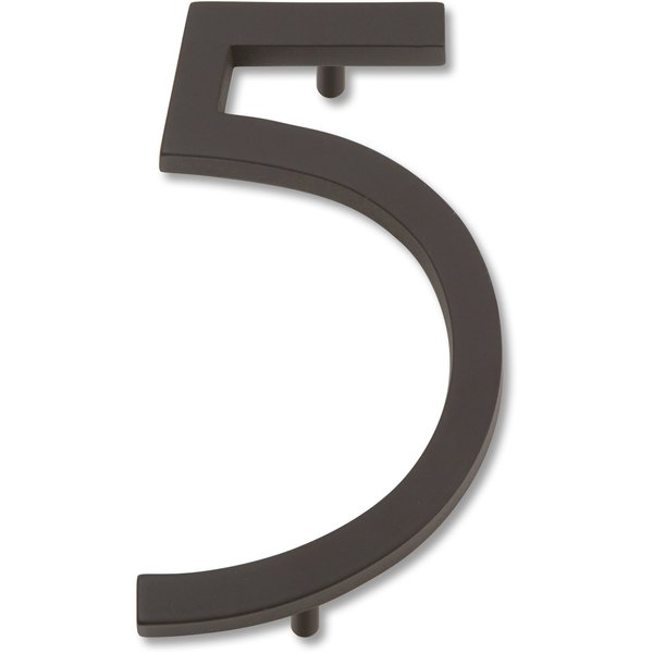 Atlas Homewares AVN5-O Modern Avalon House Number, Five, Aged Bronze
