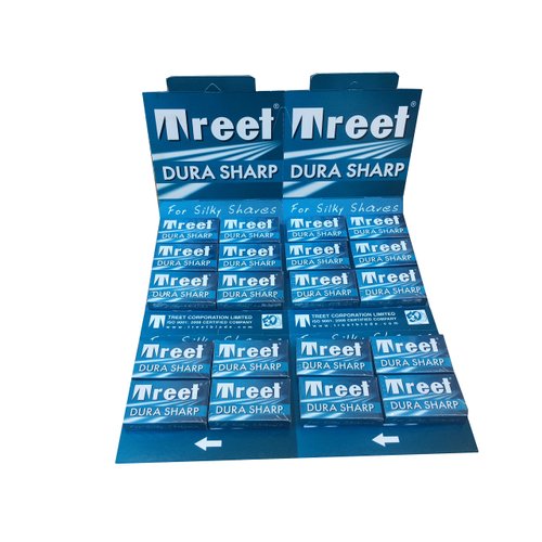 Treet Dura Sharp Double Edge Safety Razor Blades, 100 Count