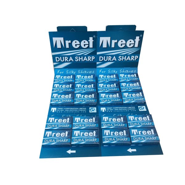 Treet Dura Sharp Double Edge Safety Razor Blades, 100 Count