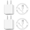 iPhone Charger [2-Pack] USB Wall Charger Block and 6FT USB Fast Charging Cable Compatible with iPhone 14/14 Pro/14 Pro Max/14 Plus/13/12/11/Mini/XS/Max/XR/X/8/7/SE