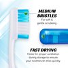 Lingito Travel Toothbrushes, Mini Toothbrush with Toothbrush Cover, Camping Toothbrush, Travel Size Toothbrush with Toothbrush Case Portable Toothbrush, Adults Travel Toothbrush Kit (3 Pack)