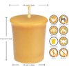 Pure Beeswax Votive Candles-6 Pack Natural Votives Set for Home Room Decor Party Wedding Spa Gift