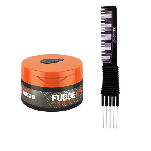Fudge Professional Sculpt Hair Shaper (2.5 oz) with Teasing Comb Pack of 1