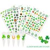 10 Sheets St Patrick’s Day Nail Art Stickers Decals 3D Shamrock Nail Stickers Green Clover Irish Nail Decals St Patricks Day Nail Decorations for Women Kids Girls Nail Charms Accessories