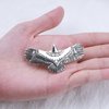 Iaceble Vintage Eagle Hair Clip Barrette Metal Bird Hair Clips Hairpin Silver Hair Barrette Head Clip Boho Eagle Hair Pin Accessories for Women and Girl Headdress (Silver)