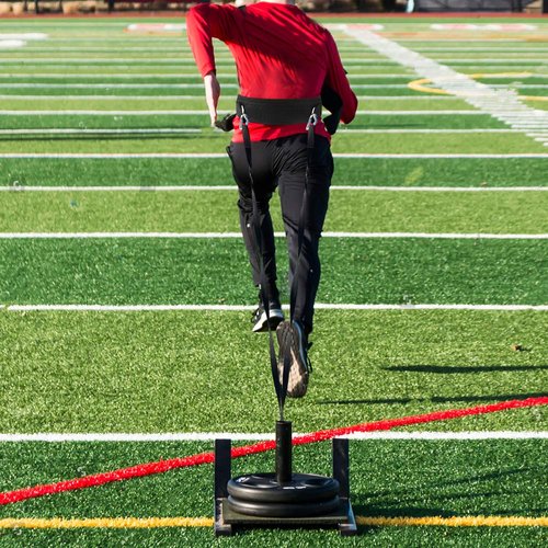 HYVAWO Waist Belt Neoprene Padded Gym Pulley Strap with Rings for Cable Machines Fitness Exercise Speed Agility Resistance Training