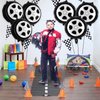 12 Pcs Tire Balloons,18 Inch Wheel Foil Balloons, Car Wheel Balloons Race Car Party Decorations for Birthday Party Race Car Theme Party Supplies