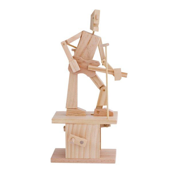 TIMBERKITS The Guitarist Self-Assembly Wooden Construction Moving Model Kit