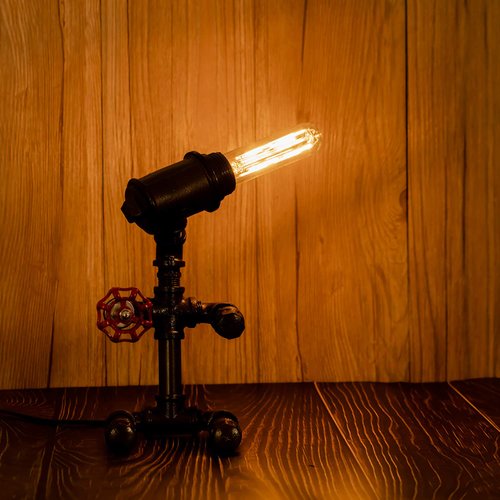 Adshen-US T10 LED Tubular Light Bulbs,Warm White 2700K,6W Dimmable Tube Vintage Led Filament Bulbs 60 Watt Equivalent,E26 Medium Base,LED Edison Bulb for Desk Lamp,Pendant Lights,4-Pack