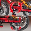BYWBRICKIFY Technic Bicycle Building Blocks (212pcs) Kit Set STEM Display Model Bike Gift Toy for Boys and Girls Kids Adults Christmas Birthday Halloween New Year Age for 8 9 10 11 12 13 14 (Red)