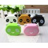 DMtse Cute Panda Simple Contact Lens Travel Case Container Kit Set with Mirror Bottle with Tweezers Container Holder