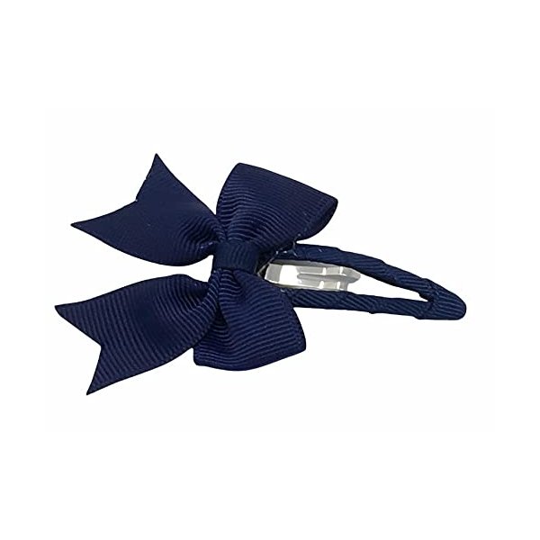 Snap Clip, Hair Bow, Navy Blue Hair Bow, Baby, Toddler, Girls Hair Accessory