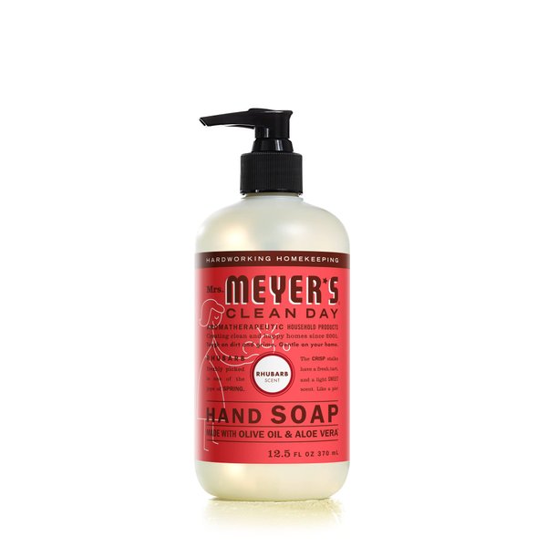 Mrs. Meyer's Hand Soap, Made with Essential Oils, Biodegradable Formula, Rhubarb, 12.5 fl. oz