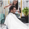 FEBSNOW Professional Hair Cutting Cape, 2 Pcs Hairdressing Barber Salon Cape with Closure Snap for Styling Coloring Hair Hair Cutting Cape Accessories