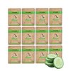 ORIGINAL DERMA BEAUTY 12 PK Vegan Face Masks for Skincare - Coconut, Aloe, Vitamin, Cucumber Facial Sheet Mask Korean Skin Care (12PK Cucumber)