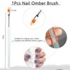 BQAN 5pc Nail Art Brushes Nail Ombre Brush Nail Design Painting Brushes UV Gel Nail Brush Professional Nail Art Design Brushes set