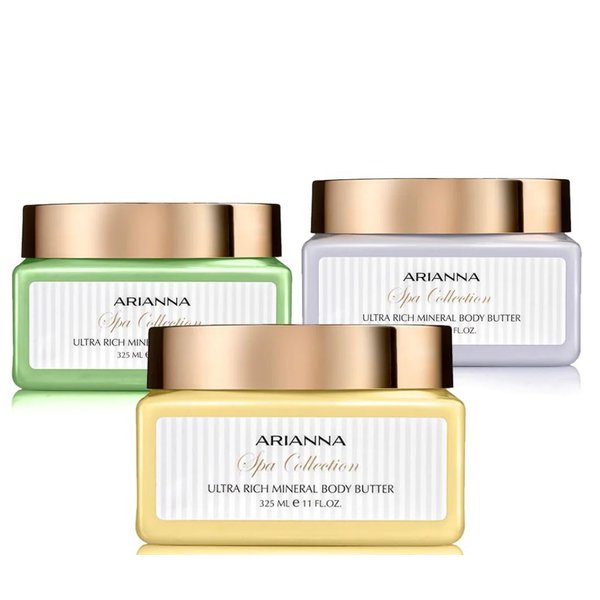 ARIANNA-SKINCARE Ultra Rich Mineral Body Butter Dead Sea Body Butter For Dry Skin Repair Rich Vegan Hydrating Moisturizer (Citrus & Forest Fruits)