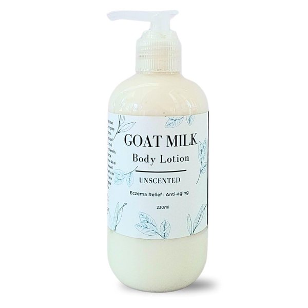 Nature Skin Shop Goat Milk Shea Body Lotion, Eczema Relief and Anti-aging (Unscented)