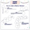 4th of July Balloon Garland Arch Kit,100pcs Navy Blue Red White Balloons Arch With Paper Banner For Independence Day Patriotic Party Supplies, July 4th Balloon Decorations with Shiny Stars Pendants