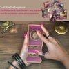 Yitengteng Romance Angel Hologram Tarot Cards Set with Bag, Oracle Cards Future Telling Tarot Card with Flash Effect, Fate Divination Card Party Table Game Gift for Beginners