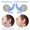 Swimming Ear Plugs for Adults,3 Pairs Waterproof Silicone Reusable Swim Earplugs for Swimming Surfing Diving Showering, Recommended for 14 Years Olds up (Blue,Grey,Black)