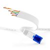 Flat Ethernet Cable with Break-Proof Design, Internet/LAN Cable – 100ft (1Gbps Maximum Fiber Optic Speed, Highly Flexible & Suitable for Permanent Installation, RJ45, White) – by CableDirect