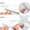 Diamond Dust Nail File - Stainless Steel Nail Dresser Nail Buffering Files - 2PC 6inch
