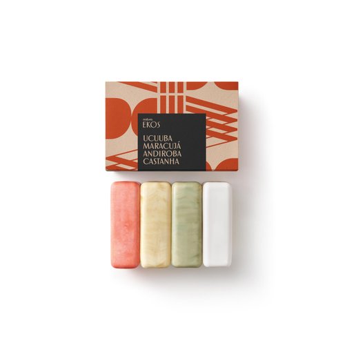 natura Ekos Multipack Bar Soap Set Ucuuba, Castanha, Andiroba, Maracujá