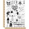 Nerdy Science Math Geek Temporary Tattoo Water Resistant Fake Body Art Set Collection - Black (One Sheet)
