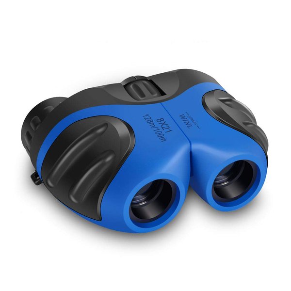 Binocular for Kids, Happy Gift Compact Birding Wide Field of Wiew Binocular Teen Boy Birthday Presents Gifts Boys Toys 3-12(Blue)