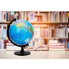 EXERZ 10" World Globe Political Map - Educational Globe - Self Assembled School Globe 10 inch Diameter