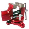 BENCH WIZARD 2" Jaw Mini Bench Vise | Swivel Base For Flexibility With Holes For Easy Mounting | Steel Construnction | Great Tool To Add To Workstation, Bench, Workshop