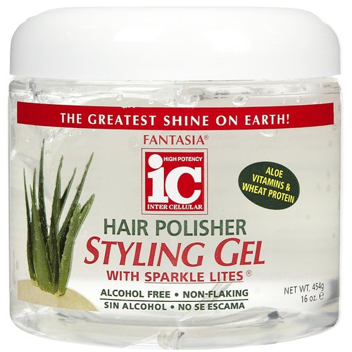 Fantasia IC Hair Polisher Styling Gel with Sparkle Lites, 16 Ounce