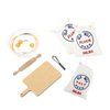 Zerodeko 7PCS 1: 12 Dollhouse Miniature Flour Salt Bags Whisk Rolling Egg Simulation Cutting Board Model, Food Baking Scence Bread Making Set for Miniature Food Dollhouse Kitchen Accessories