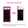 Eyelash Extensions D Curl 0.07mm 15-20mm Mixed Tray Not Easy Fans Classic Lashes Individual Lashes Lash Extensions Supplies Matte Black Single Eyelashes by FADVAN (0.07mm-D, 15-20mm Mix)