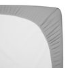 American Baby Company Fitted Mini Crib Sheet 24" x 38", Soft Breathable Neutral 100% Cotton Jersey Portable Sheet, Ash Gray, for Boys and Girls, Fits Most Pack N Play and Mini Crib Mattresses