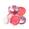 BLUE LOVE Cushion Liquid Blush for Cheeks with Mirror, Natural and Elegant Face Makeup Blush Cream, Silky Face Blushes Cheek Tint, Contour & Highlight Face for Sheer Finish (Peach Pink)