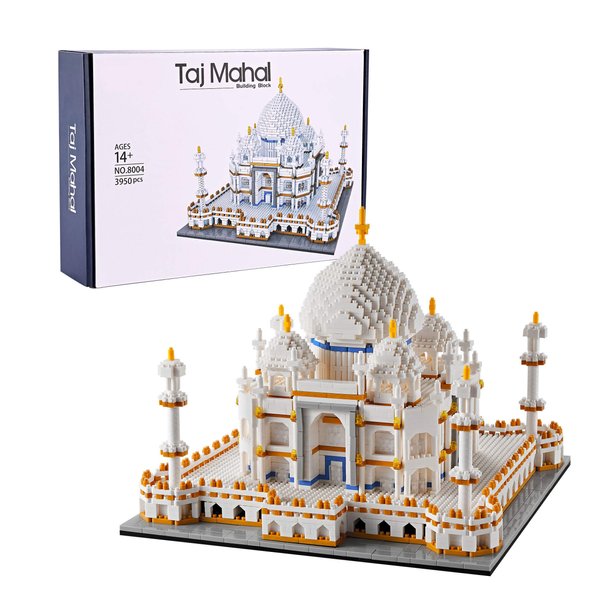 LUKHANG Big Size Architecture Taj Mahal Model Building Set - 3950PCS Micro Block Kit | Enjoyable, Challenging, Aesthetically Pleasing | Fun for Families, Adults | Mental Distraction