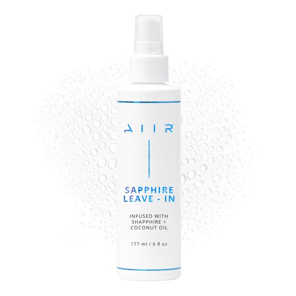 AIIR Sapphire Leave In Conditioner - Lightweight Moisturizing Detangler, Hydrate & Replenish Dry Damaged Hair, Tame Frizz & Heat Protectant for Thermal Styling, 6 oz