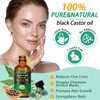 Jamaican Black Castor Oil, Organic Castor Oil for Hair Growth, Cold Press Unrefined, Thicker Eyelashes and Eyebrows, Massage Oil for Aromatherapy 60ML