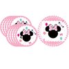 Birthday Party Supplies for Pink Minnie, Include 20 Plates and 20 Napkins, Pink Minnie Birthday Party Decorations
