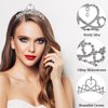 Sibba Princess Crown Tiara Girls Headband Hair Hoop Tiara Rhinestone Crystal Pearl Tiara Tiara Head Crown for Women Girls Wedding Prom Party Costume Christmas Gifts, One Size, Non-Precious Metal, NO