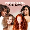 Lily England Curly Hair Brush for Detangling & Styling - Pain-Free Curl Brush for Wet & Dry Hair With Flexible Bristles - Easy to Hold Hair Brush for Curly Hair Women 3c to 4c Hair, Rose Gold