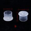 Tattoo Ink Caps Small,1000pcs Plastic Disposable Microblading Makeup Tattoo Ink Cups with Base,Pigment Ink Caps Sizes 11mm Accessories for Ink,Kits,Supplies (1000S)